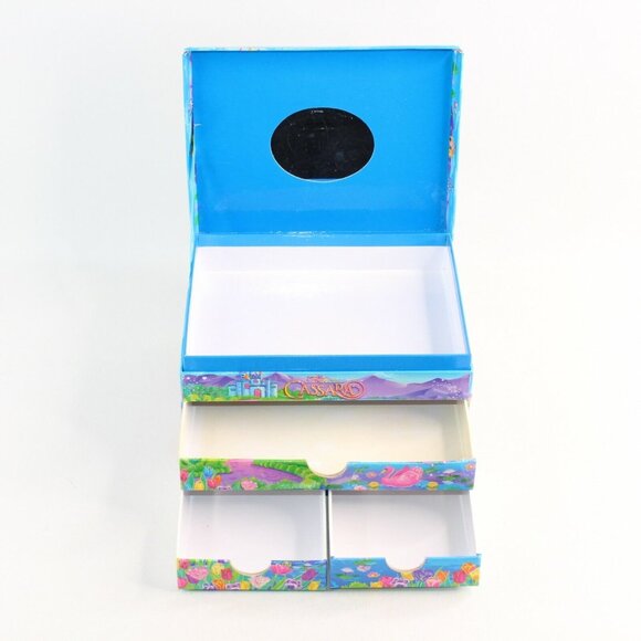 Vintage Lisa Frank Glittery Princess Cassara Mirrored Stationary Jewelry Box - Picture 6 of 12